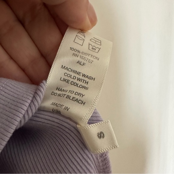 Madhappy Ribbed Baby Tee In Serenity Size S - Picture 3 of 4